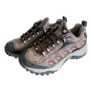 Merrell Hiking Shoes, Women’s Size 8, Leather & Suede - Brown
